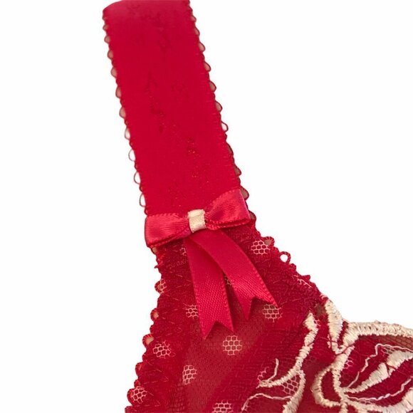 Elomi Betty Underwire Plunge Bra UK 40F US 40G EL8170 - Picture 9 of 15